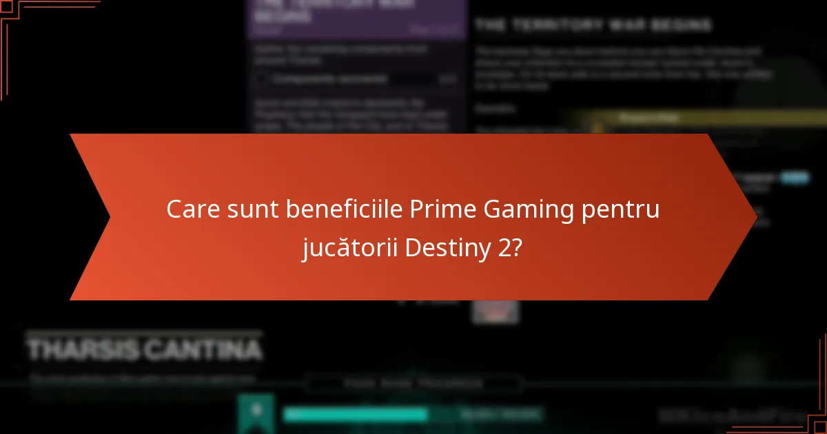 Care sunt beneficiile Prime Gaming pentru jucătorii Destiny 2?